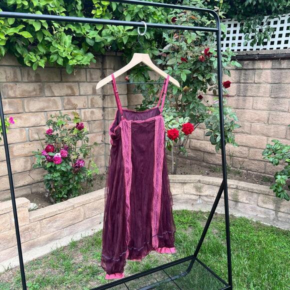 Fairy grunge dress red pink - Picture 4 of 4